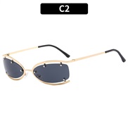 (C  gold frame  gray ...