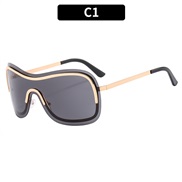 (C  gold frame  gray ...