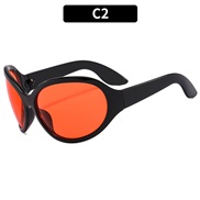 (C  Black frame  red ...