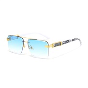 ( gold frame  blue  L...