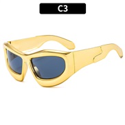 (C  gold frame  gray ...