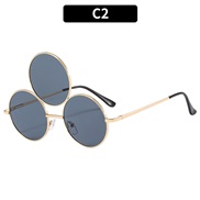 (C  gold frame  gray ...