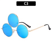 (C  gold frame  blue ...