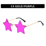 (C  gold frame  purpl...