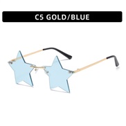 (C  gold frame  blue ...