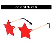 (C  gold frame  red  ...