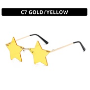 (C  gold frame  Lens ...