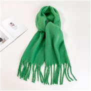 (40*210cm)(HM  )pure color mohair scarf woman Winter all-Purpose high color Collar occidental style multicolor long sha