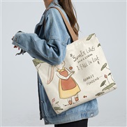 (  Beige)canvas bag l...