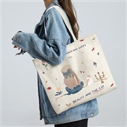 (  Beige)canvas bag l...