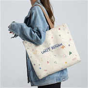 (  Beige)canvas bag l...