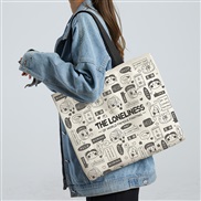 (  Beige)canvas bag l...