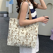 (  Beige)canvas bag l...