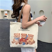 (  Beige)canvas bag l...