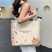 (  Beige)canvas bag l...