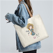 (  Beige)canvas bag l...