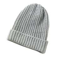 ( gray) head hat occidental style autumn Winter imitate sheep velvet pure color knitting woolen hat