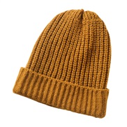 ( Ginger) head hat occidental style autumn Winter imitate sheep velvet pure color knitting woolen hat