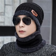 ( black+)hat woman Korean style woolen velvet hedging Outdoor wind warm knitting man