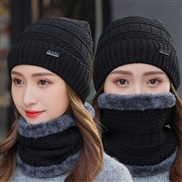 ( black)hat man Winter woolen thick Korean style knitting hedging velvet warm cotton