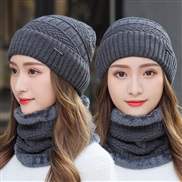 ( one size)( gray)hat man Winter woolen thick Korean style knitting hedging velvet warm cotton