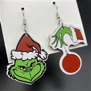 ( 1 Grinch) earringsrinch christmas occidental style Earring christmas tree long Earringearrings