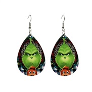 ( 4 Grinch) earringsrinch christmas occidental style Earring christmas tree long Earringearrings