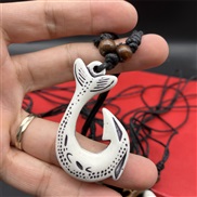 ( 2  white)retro resin pendant imitate tooth necklace pendantollier