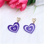 love ear stud Acrylic earrings fashion personality earring woman