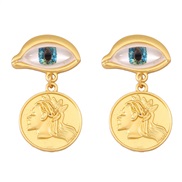 ( blue) eyes temperament all-Purpose earrings ear stud woman