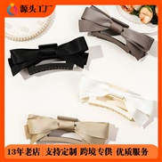 ribbon bow hair clip high temperament watch-face head