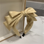 Korean style retro three layer bow Headband woman classic multilayer samll high temperament Headband