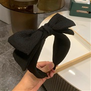 (   black)black width hair clip Headband bowins Headband head woman