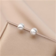 (S3  1/ Silver) brief retro Metal earrings woman fashion all-Purpose high ear stud Earring