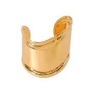 ( Gold) personality geometry pattern  occidental style wind retro Irregular exaggerating three-dimensional width bangle