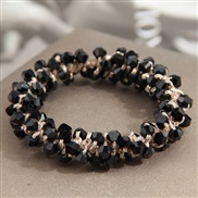 ( black ) fashionOL crystal establishment temperament lady rope circle