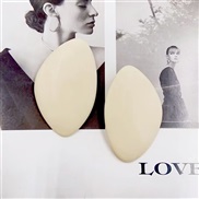 ( white)occidental style brief Autumn and Winter ear stud   white samll wind temperament earrings