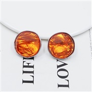 ( orange)occidental style samll wind high earrings  samll style ear stud