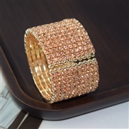 (SL 1194  Gold yellow )occidental style fashion exaggerating personality fully-jewelled bangle Rhinestone woman