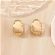 ( Gold) occidental style geometry square temperament high fashion samll all-Purpose retro earrings ear stud Earring