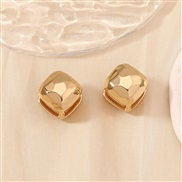 ( Gold) occidental style geometry square temperament high fashion samll all-Purpose retro earrings ear stud Earring