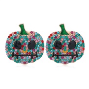 ( ColorKCgold )occidental style Earring lovely cartoon Earring woman Alloy diamond ear stud earrings