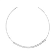 ( Silver)occidental style circle necklace brief surface Collar fashion exaggerating temperament woman