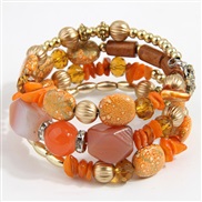 occidental style fashion Bohemia noble wind gravel accessories multilayer temperament bangle