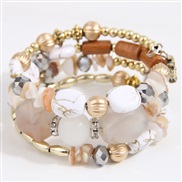 occidental style fashion Bohemia noble wind gravel accessories multilayer temperament bangle