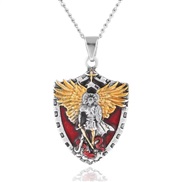 emu personality retro wind pendant necklace cartoon wings Alloy