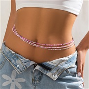 occidental style summer day beads chainwaist chain elasticity beads