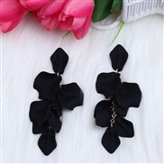 ( black16)new Bohemian style ear stud earrings fashion personality tassel petal candy colors earring woman