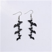 bat shirt ear stud earrings fashion brief personality bat shirt Acrylic earring Earring