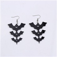 bat shirt ear stud earrings fashion brief personality bat shirt Acrylic earring Earring